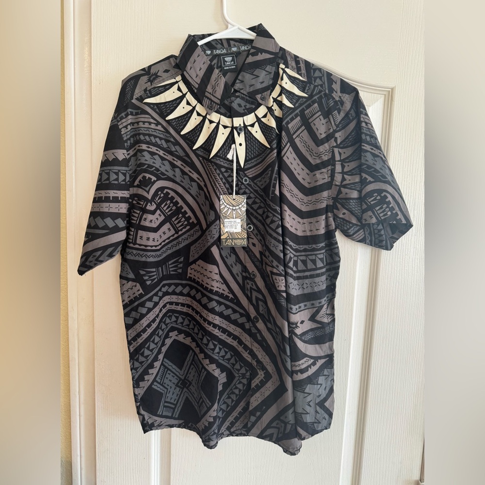 Tribal Pattern Black and Gray Women's Top
